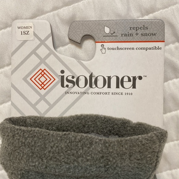 Isotoner gray women’s gloves NWT one size - Picture 2 of 5